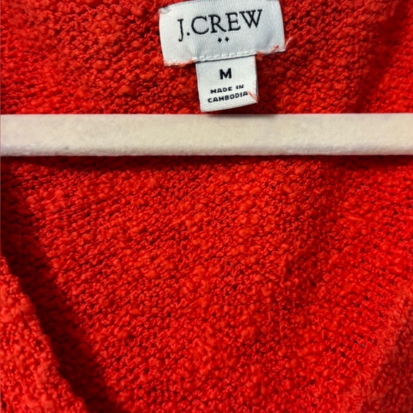 J.CREW V-Neck Beach Sweater Tank Top in Bright Cerise - Size M EUC - Picture 4 of 10